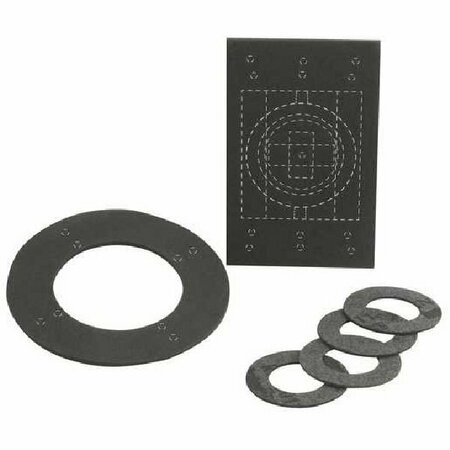 ARLINGTON Hubbell Gasket Kit, 0.063 in L, 2-7/8 in W, Polyethylene/Velbuna, Black 5017-0